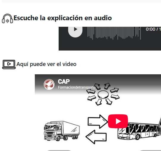 Material audiovisual del curso